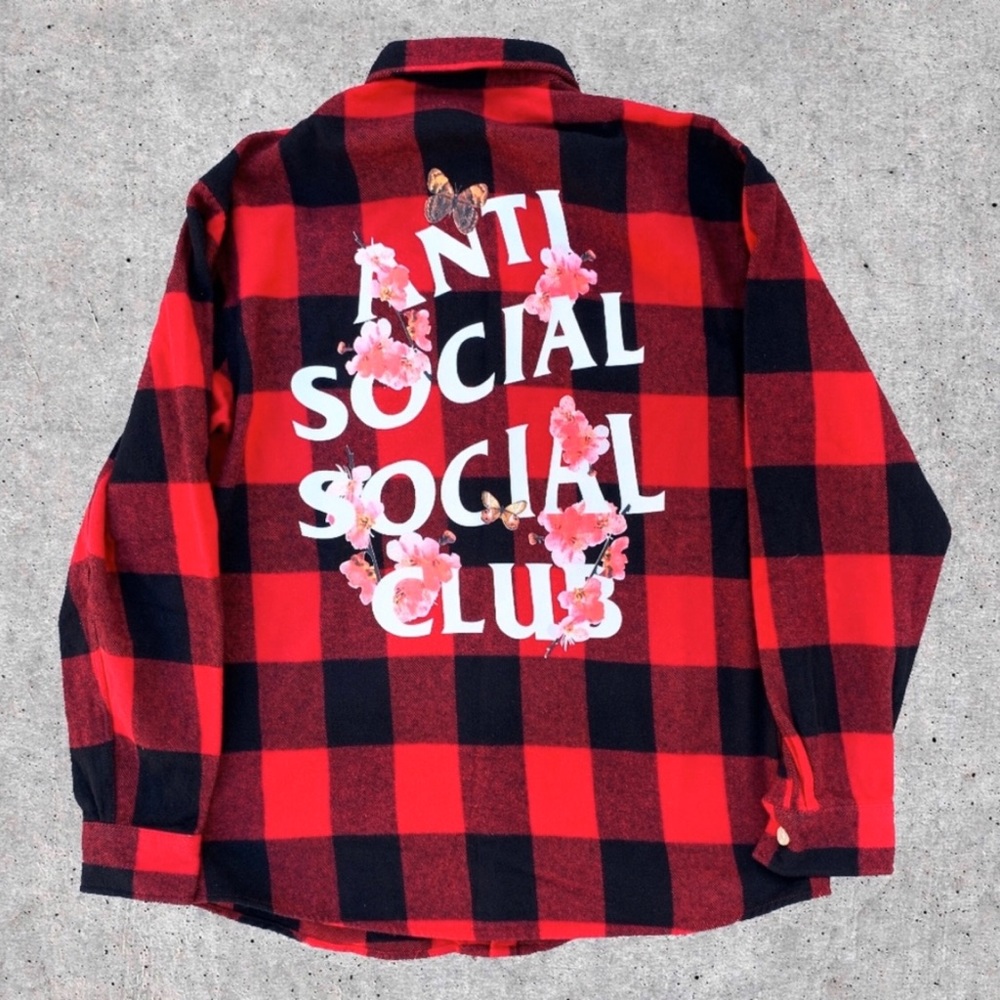 Anti social social club Red Flannel